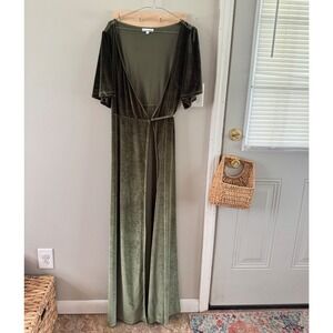 Baltic Born Katelyn velvet maxi wrap dress